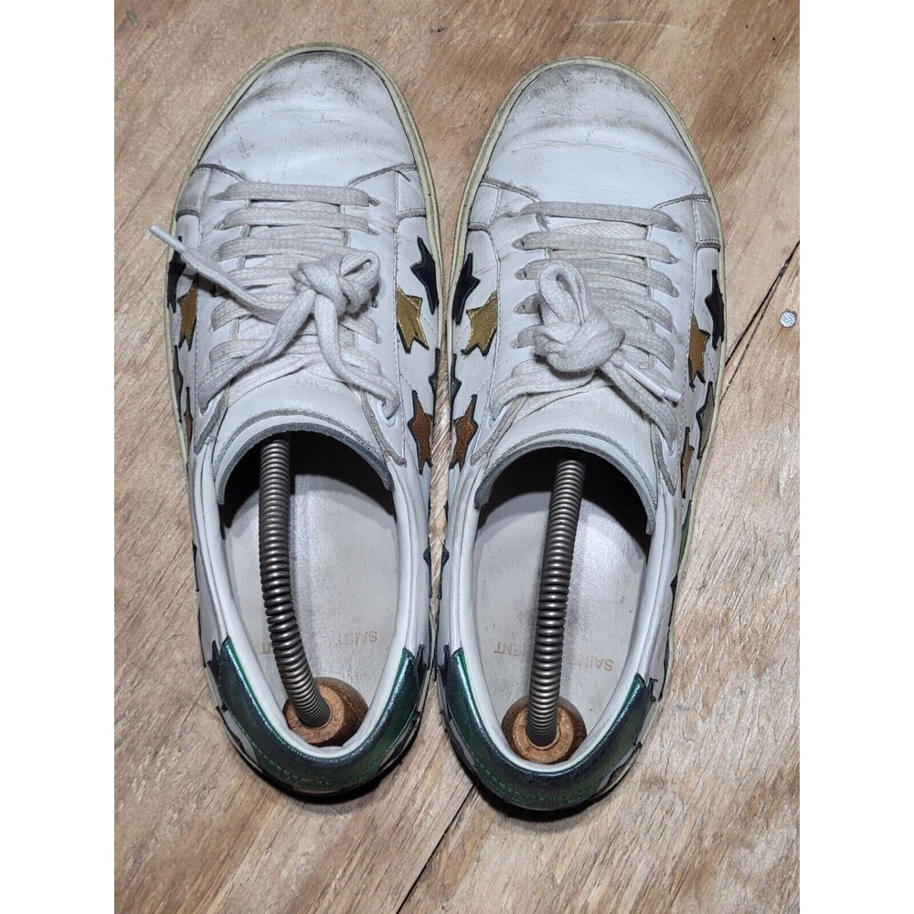 Saint Laurent Court Classic SL-06 Metallic California Low Multi Stars Women 37 - Picture 10 of 14